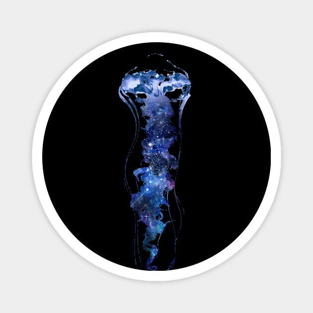 Hydro Flask stickers - ocean blue jellyfish galaxy space | Sticker pack set Magnet by Vane22april